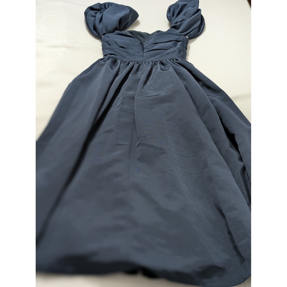 Jenny Yoo Regina Dress in Navy Blue, size 2 with detachable sleeves Formal Midi - Picture 13 of 16